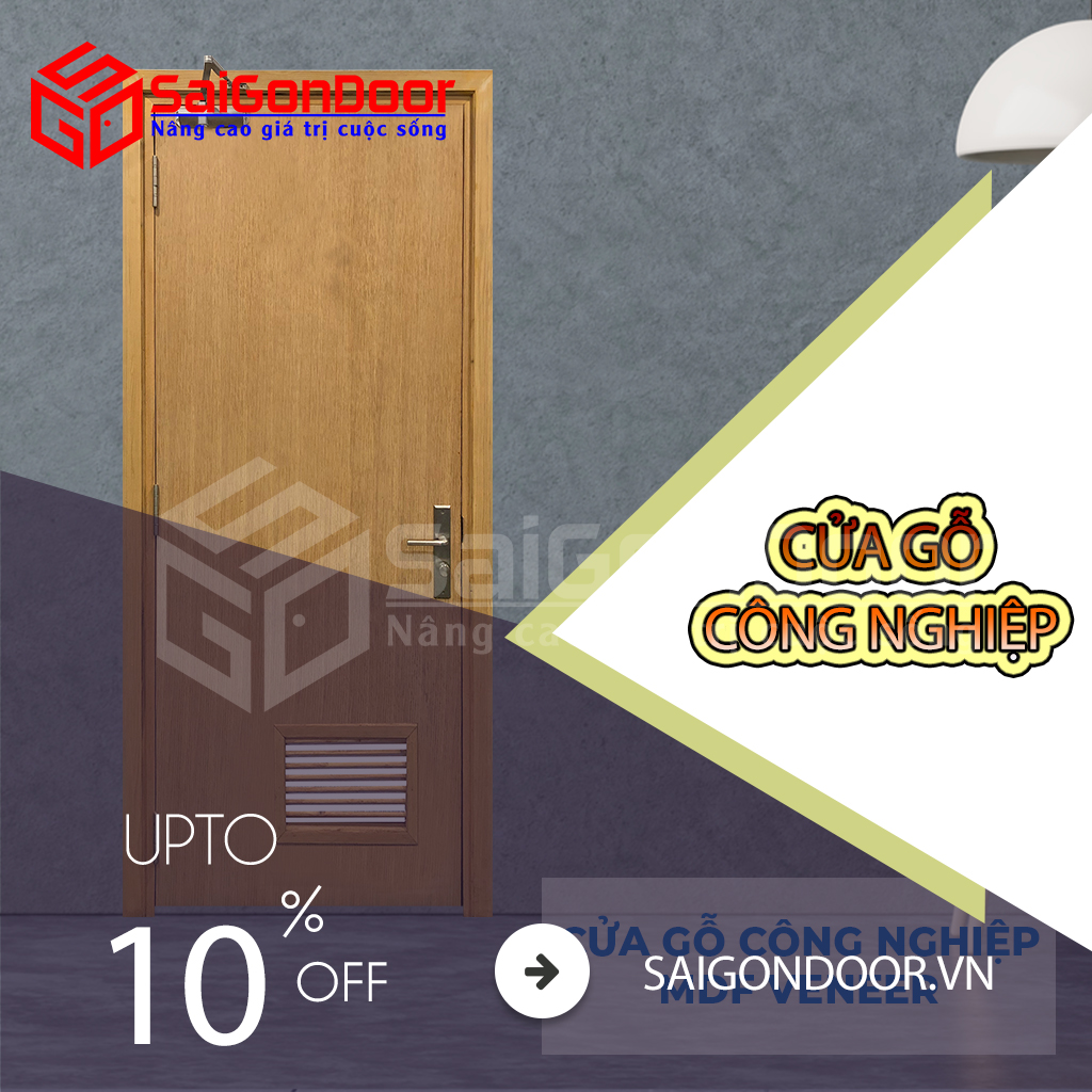 Cửa gỗ công nghiệp giá rẻ SaiGonDoor